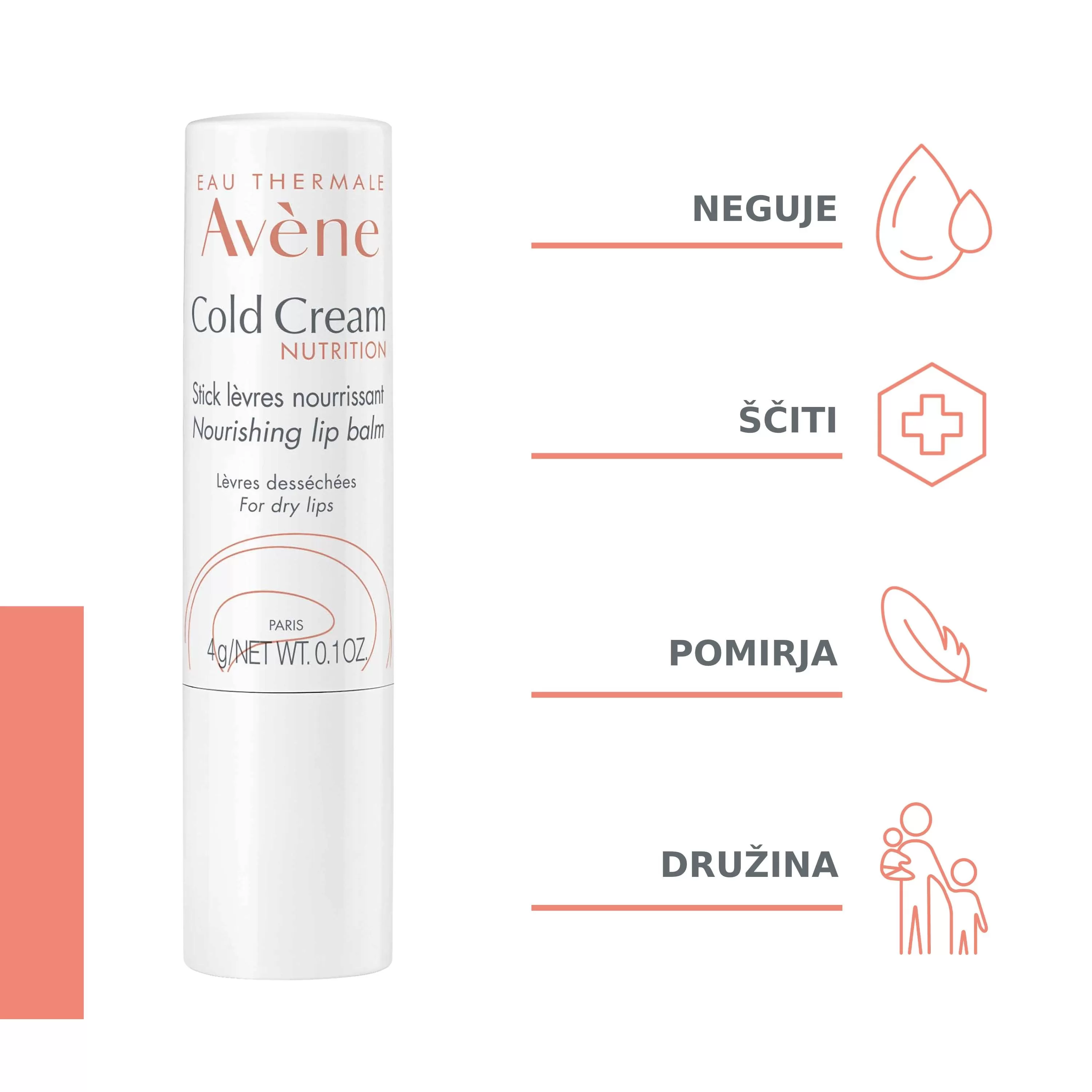 Avene COLD, balzam za ustnice 