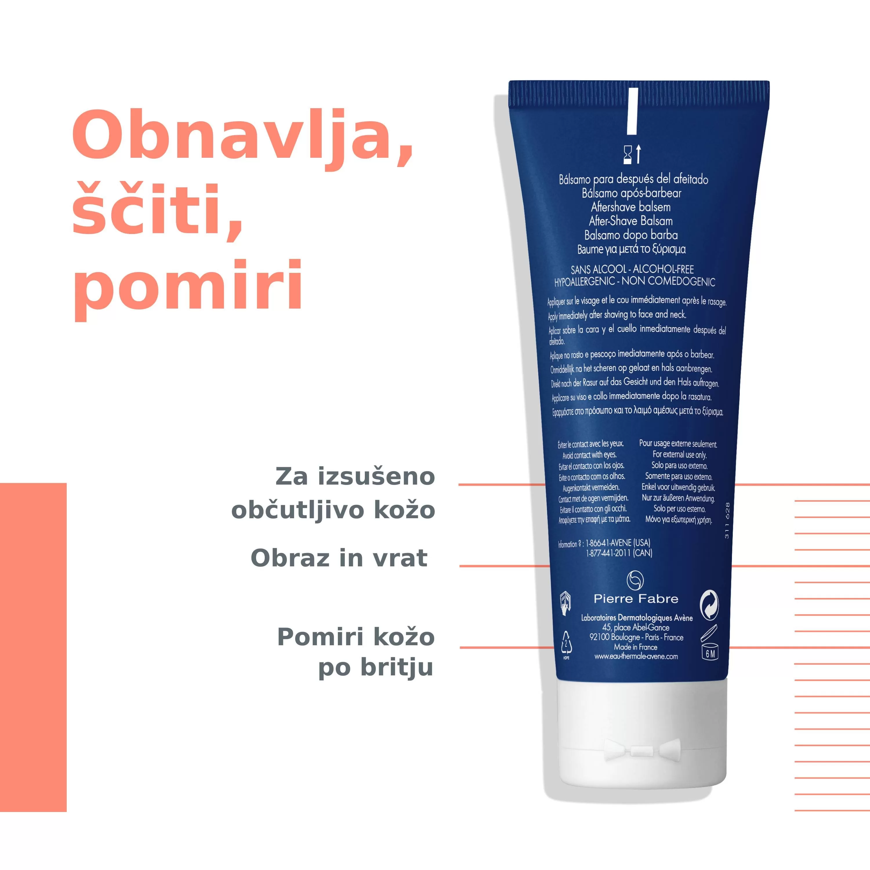 Avene MEN, balzam po britju