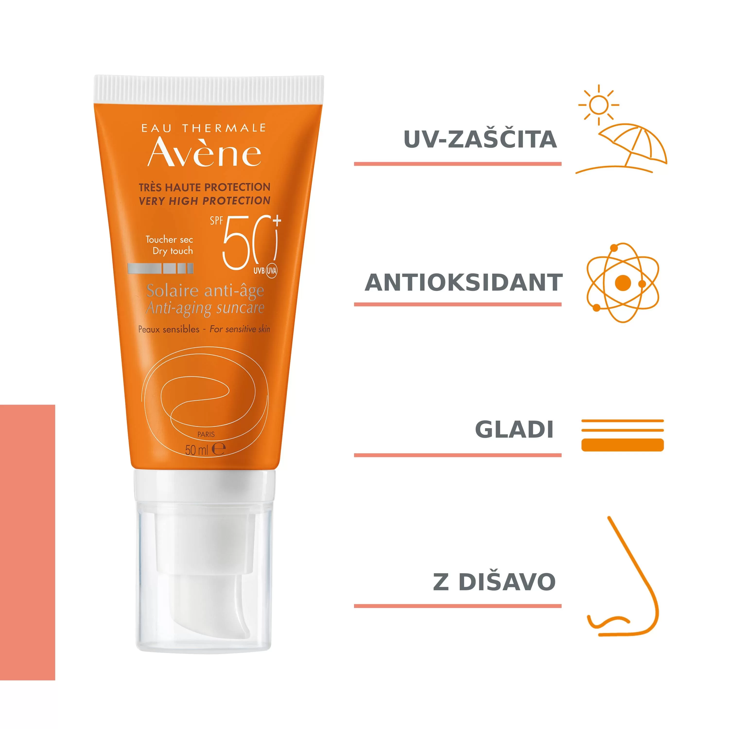 Avene Sun Anti-Age, krema, ZF50