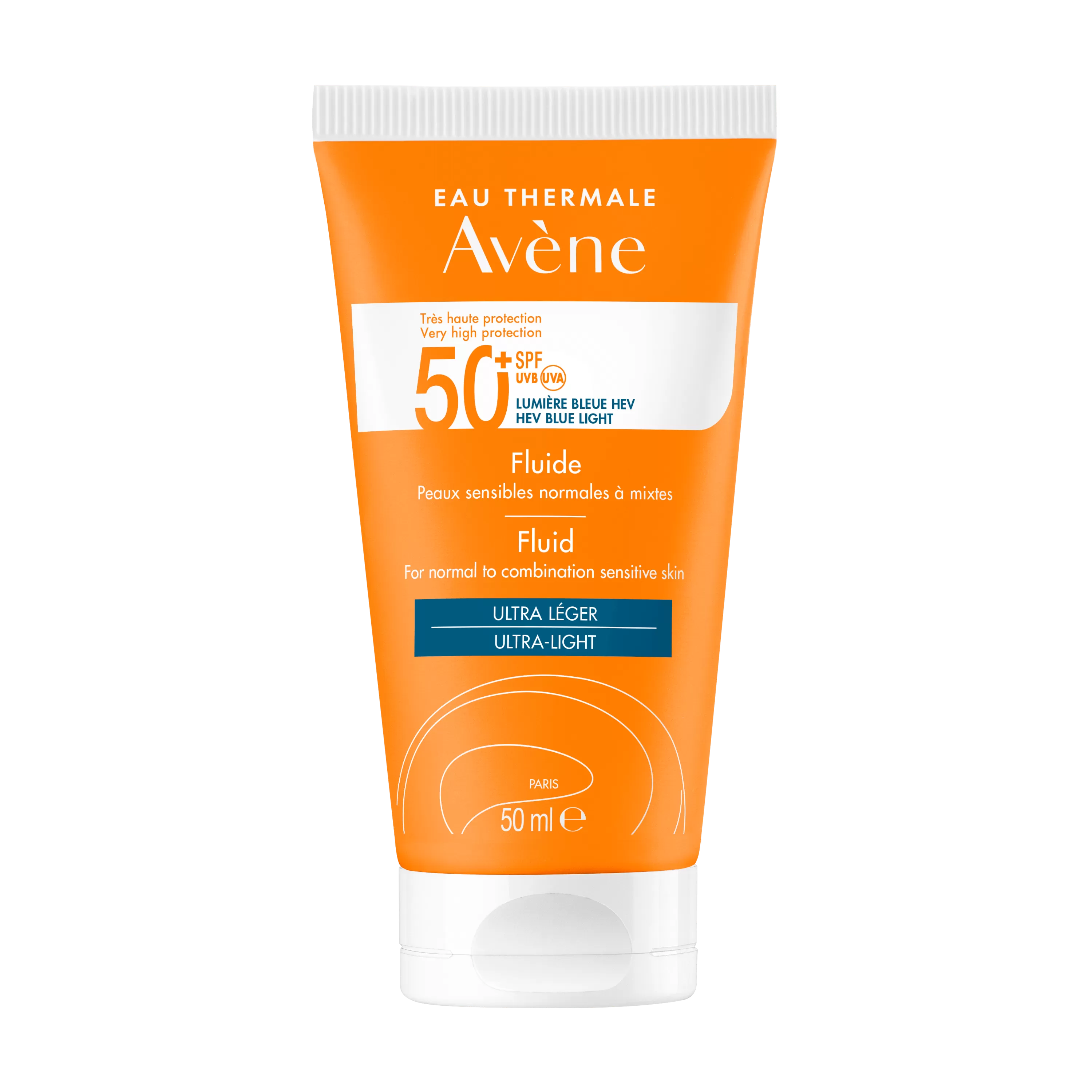 Avene Sun, Ultra lahek fluid, ZF50