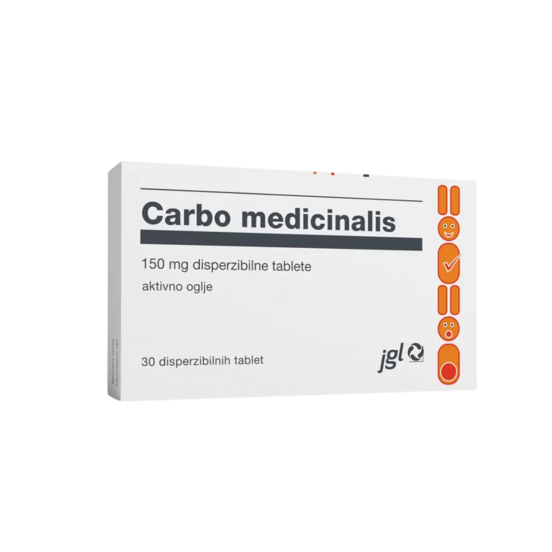 Carbo Medicinalis 150 mg disperzibilne tablete