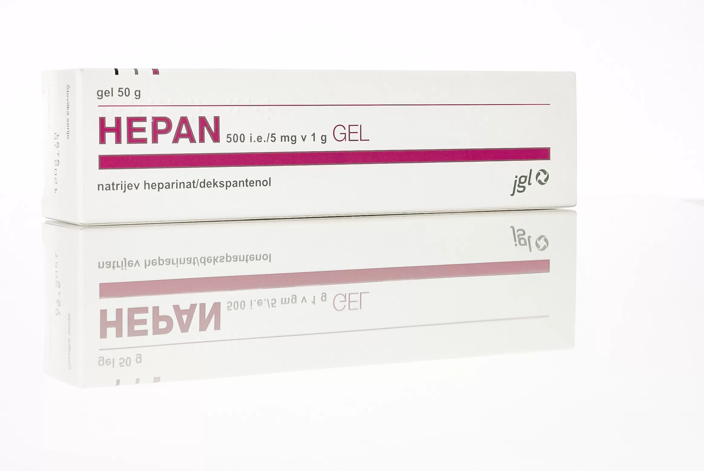 Hepan 500 i.e./g / 5 mg/g gel