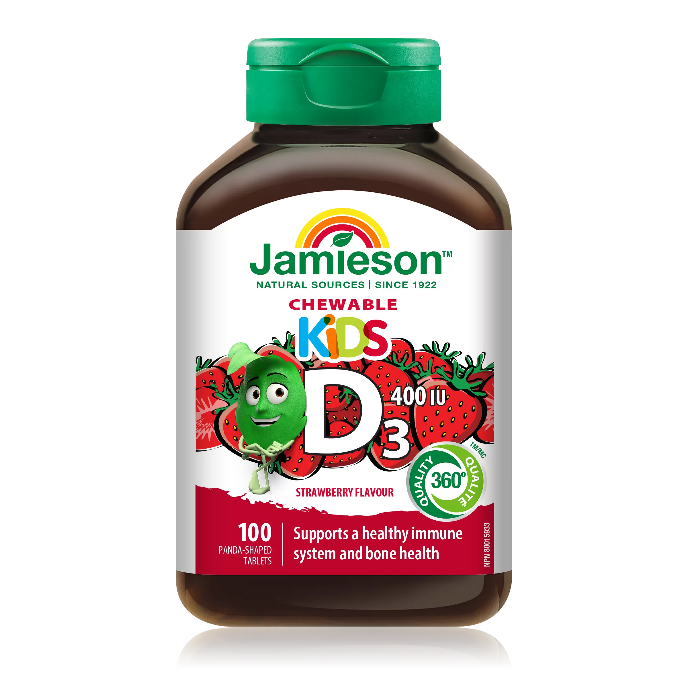 Jamieson Vitamin D3 400 IU, žveč. tbl