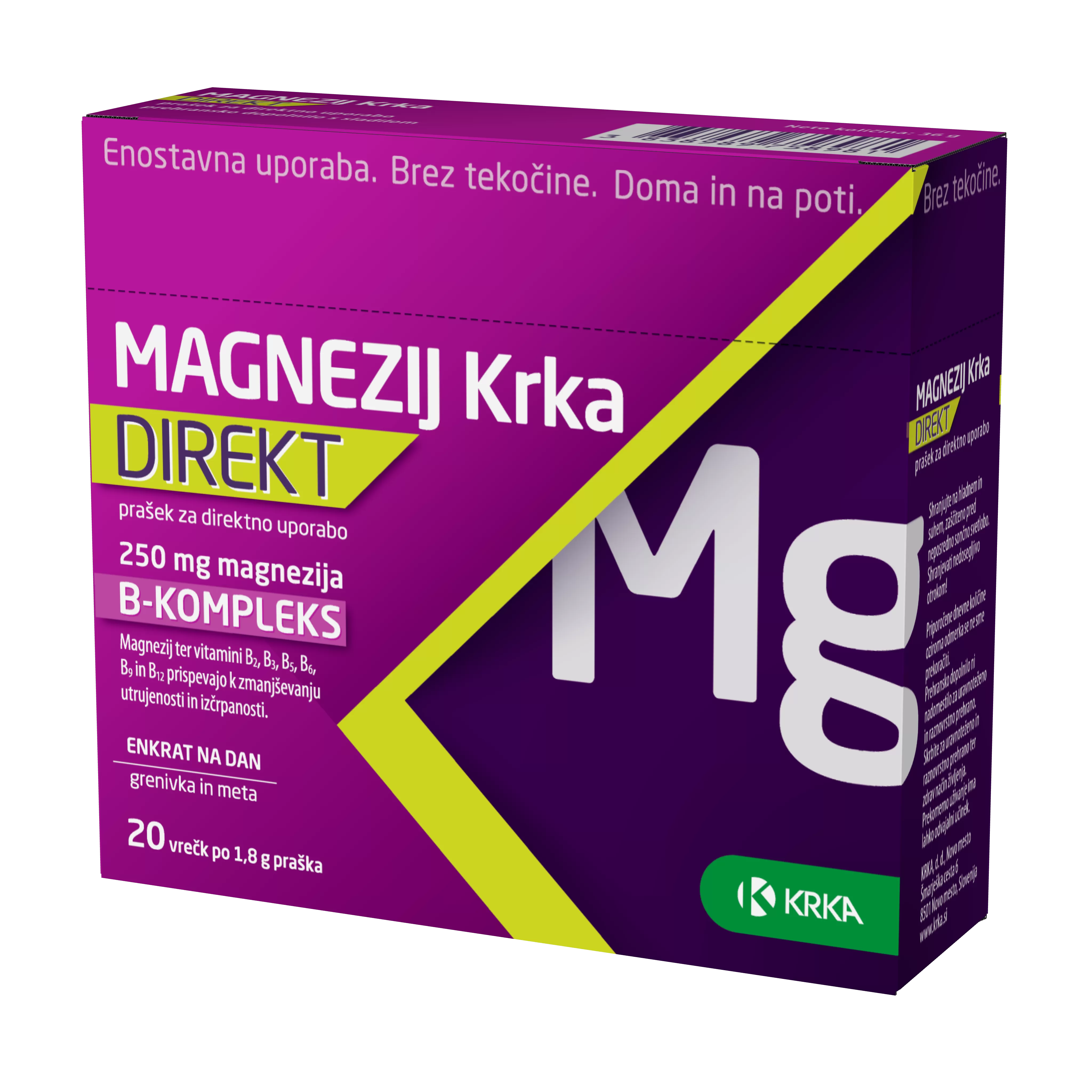 Magnezij Krka DIREKT, granulat