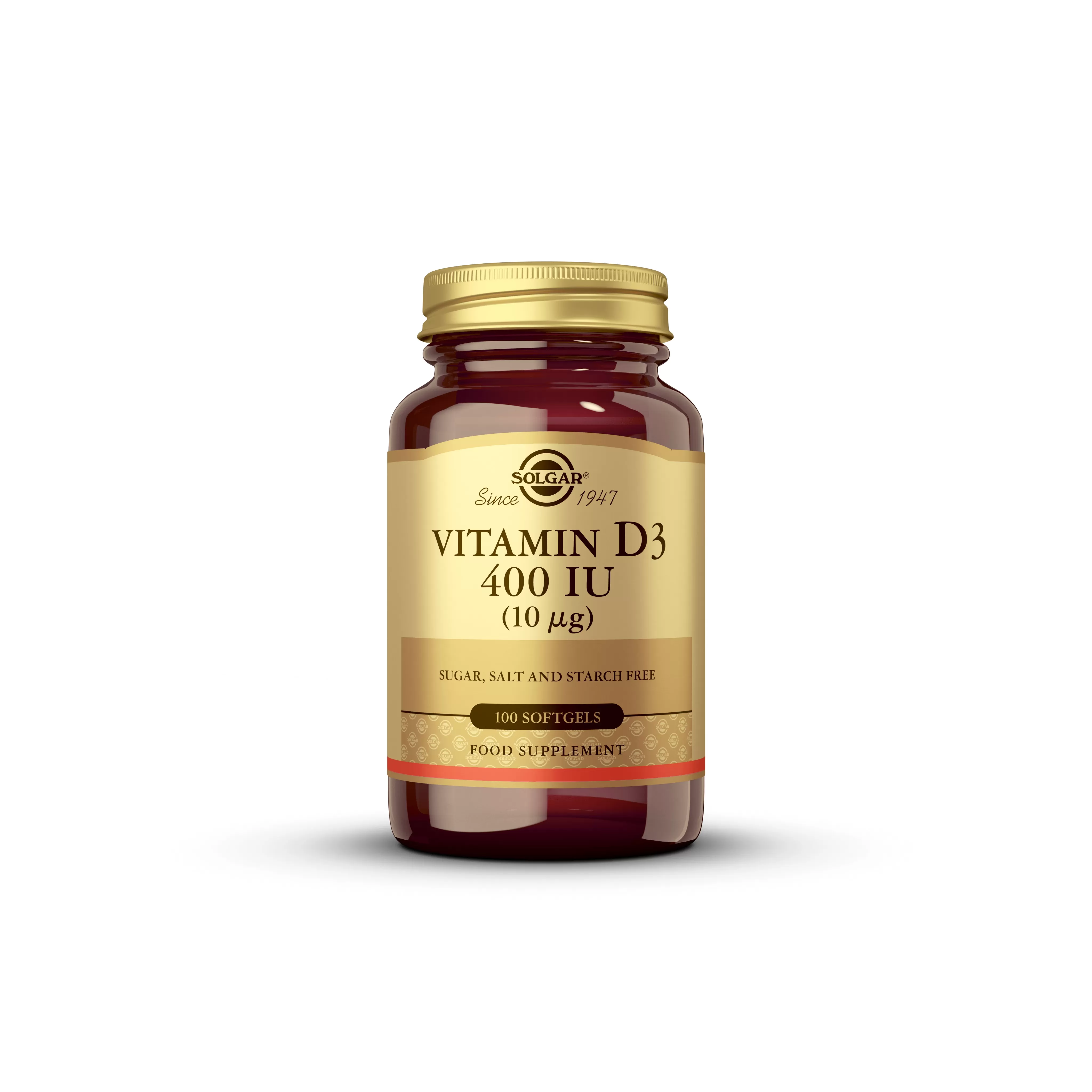 SOLGAR, Vitamin D3 10 mcg, kps 