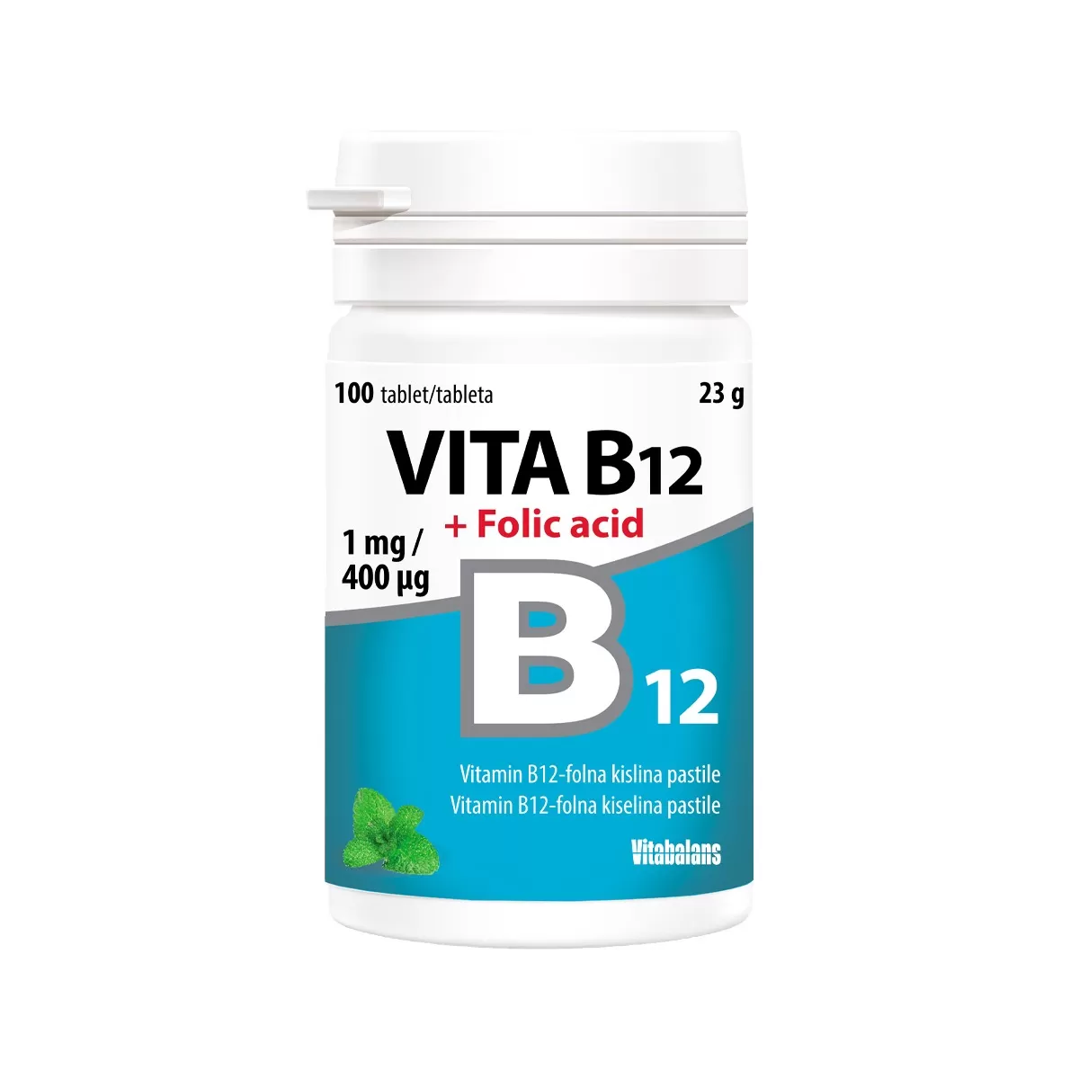 Vita B12 + folna kislina, tbl